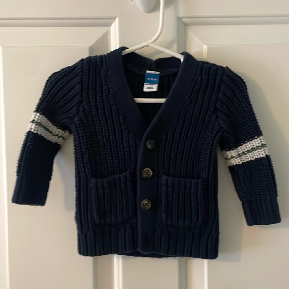 Old Navy navy 6-12 month cardigan